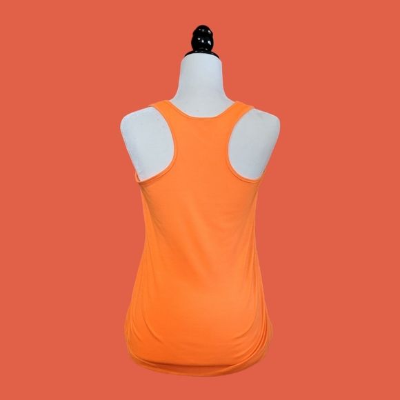 Orange Cancun Racer Back Tank Top - Picture 2 of 2